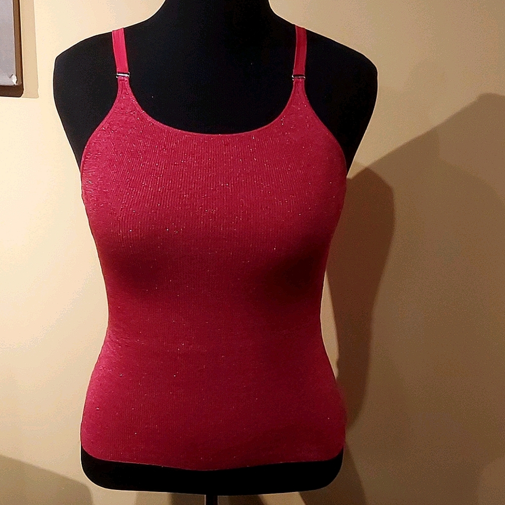 Bebe Rib Tank w/bra strap